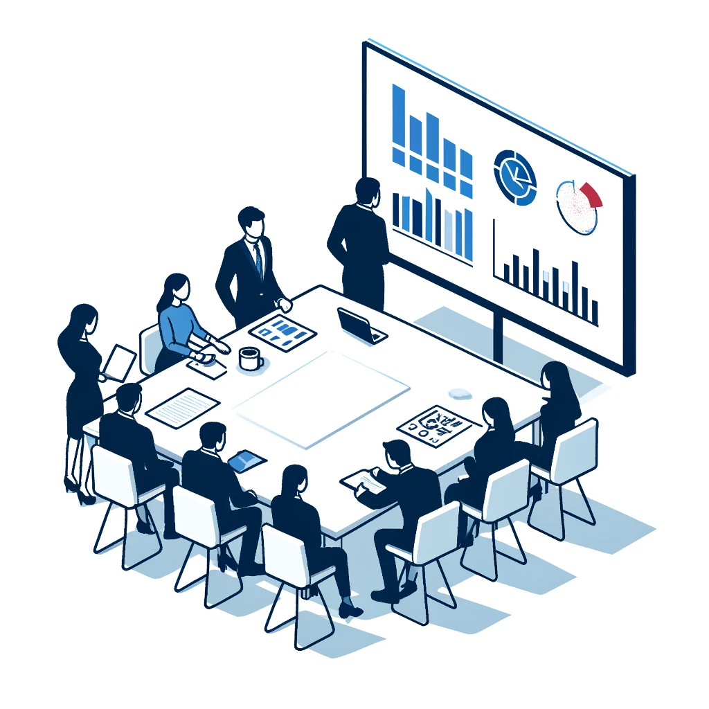 Business meeting illustration